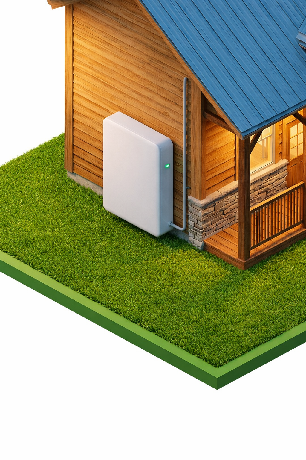 Eos Energy home battery backup system installed in a Texas home garage